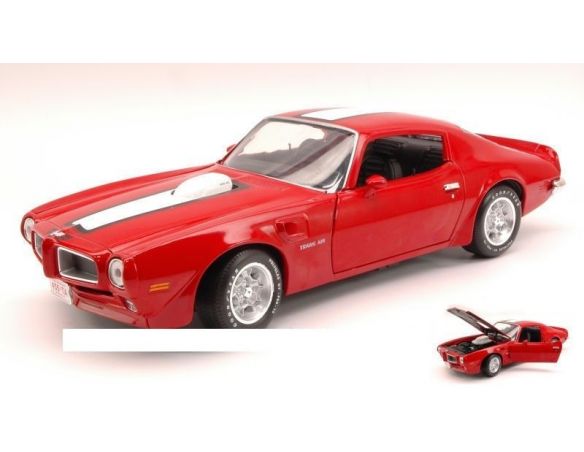 Auto World AMM998 PONTIAC FIREBIRD TRANS AM 1972 RED/WHITE 1:18 Modellino