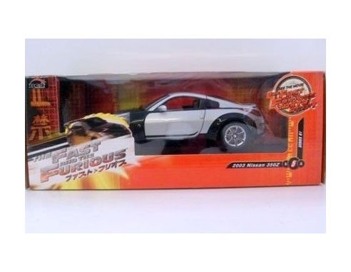 ERTL 53608A NISSAN 350Z 2003 SILVER/BLACK 1/18 Modellino