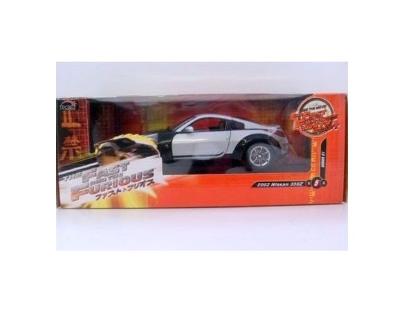 ERTL 53608A NISSAN 350Z 2003 SILVER/BLACK 1/18 Modellino