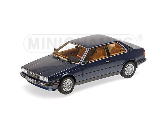Minichamps PM107123500 MASERATI BITURBO 1982 DARK BLE METALLIC 1:18 Modellino
