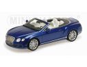 MINICHAMPS 107139331 BENTLEY CONTINENTAL GT SPEED CONVERTIBLE 2013 BLUE Modellino
