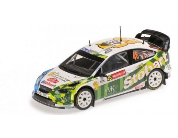 Minichamps PM400088146 FORD FOCUS N.46 11th WALES RALLY GB 2008 V.ROSSI-C.CASSINA 1:43 Modellino