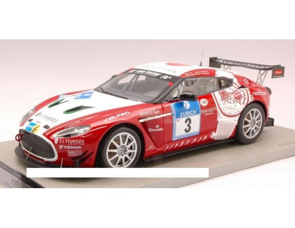Tecnomodel TMD1801D ASTON MARTIN V12 ZAGATO N.3 NURBURGRING 2012 1:18 Modellino