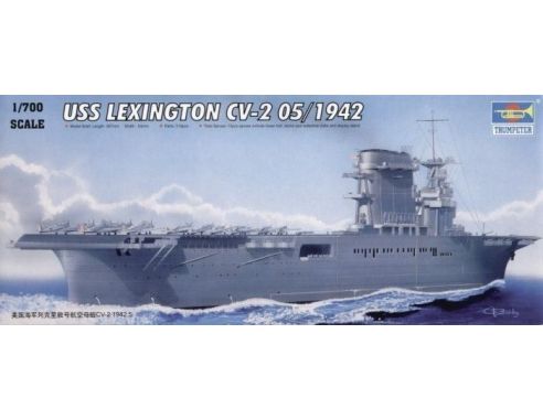 TRUMPETER 05716 USS LEXINGTON CV-2 1942 Modellino