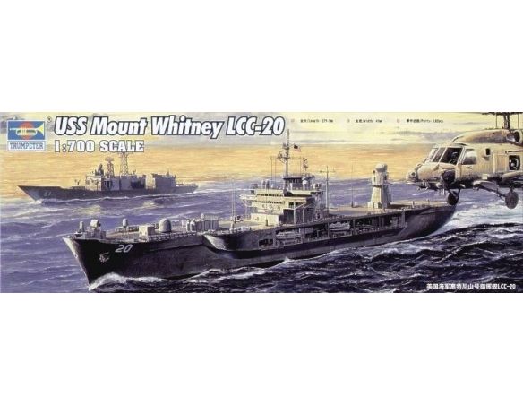TRUMPETER 05718 USS MOUNT WHITNEY LCC-20 2004 Modellino