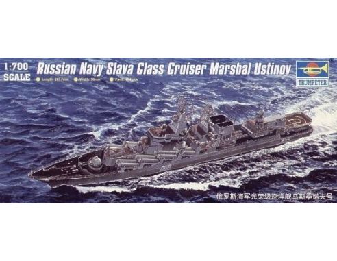 TRUMPETER 05722 RUSSIAN NAVY SLAVA CLASS CRUISER MARSHAL USTINOV Modellino