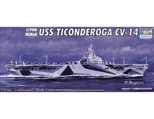 TRUMPETER 05736 USS TICONDEROGA CV-14 Modellino
