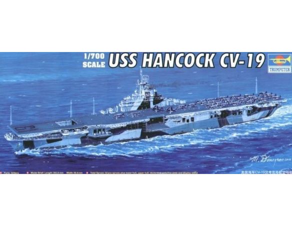 TRUMPETER 05737 USS HANCOCK CV-19 Modellino