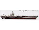Trumpeter TP5753 NAVE USS D.EISENHOWER CVN-69 1978 KIT 1:700 Modellino