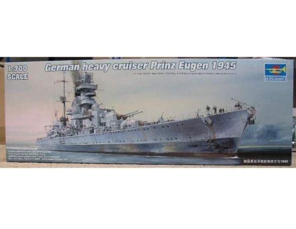 TRUMPETER 05767 GERMAN CRUISER PRINZ EUGEN 1945 Modellino