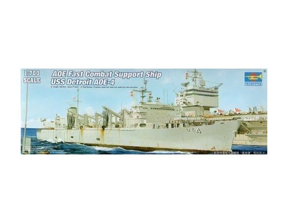 TRUMPETER 05786 AOE FAST COMBAT SUPPORT SHIP USS DETROIT (AOE-4) Modellino