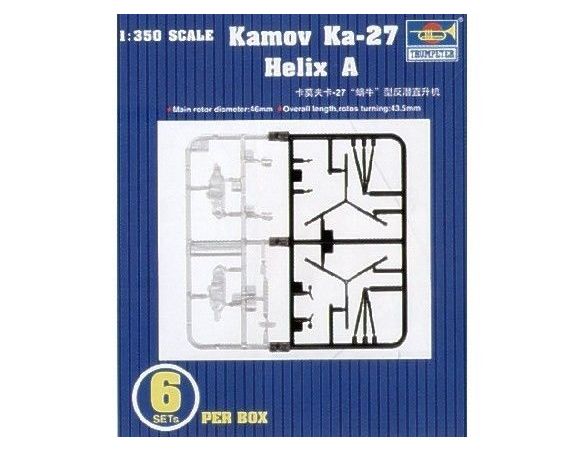 TRUMPETER 06213 Helicopter – Kamov Ka-27 Helix A (6 pz. per confezione) Modellino