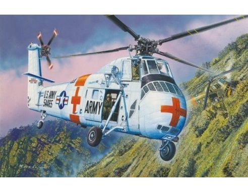 Trumpeter TP64103 ELICOTTERO CH-34 US ARMY RESCUE KIT 1:48 Modellino