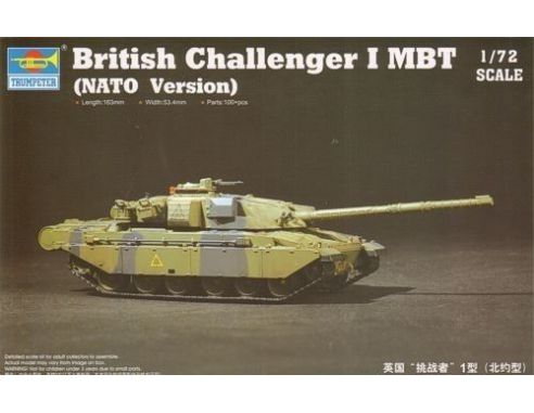 TRUMPETER 07106 BRITISH CHALLENGER I MBT NATO VERSION Modellino