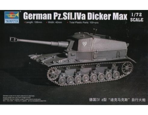 Trumpeter TP7108 CARRO GERMAN DICKER MAX KIT 1:72 Modellino
