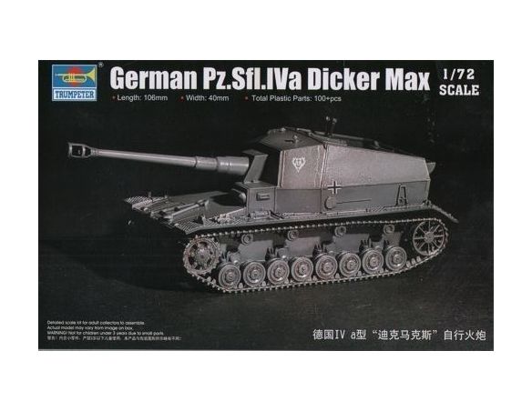 Trumpeter TP7108 CARRO GERMAN DICKER MAX KIT 1:72 Modellino