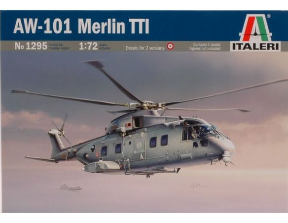 Italeri IT1295 ELICOTTERO AW-101 TTI KIT 1:72 Modellino