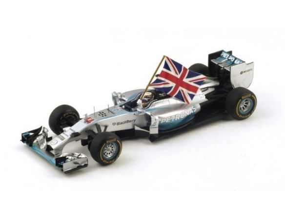 Spark Model S18159 MERCEDES W05 L.HAMILTON 2014 N.44 WINNER ABU DHABI WORLD CHAMPION 1:18 Modellino