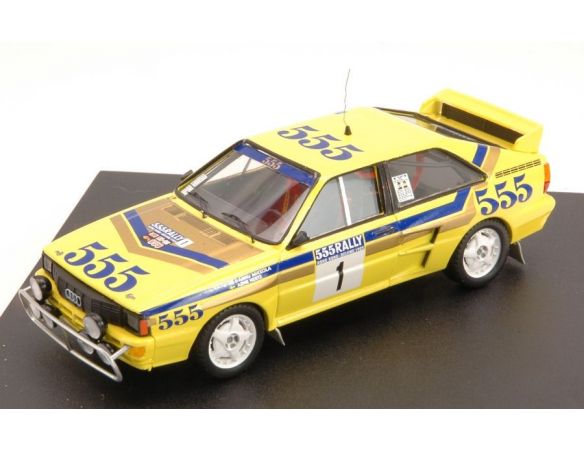 Trofeu TF1622 AUDI QUATTRO N.1 WINNER HONK KONG-BEIJNG 1985 MIKKOLA-HERTZ 1:43 Modellino