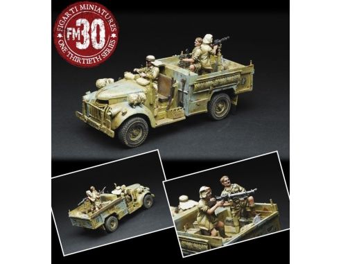 Figarti B38032A LRDG CHEVY TRUCK SAND-AZURE 1/32 Modellino