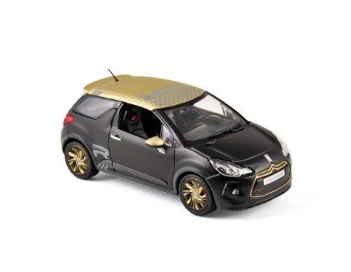 Norev NV155288 CITROEN DS3 RACING 2013 BLACK MATT & GOLD 1:43 Modellino