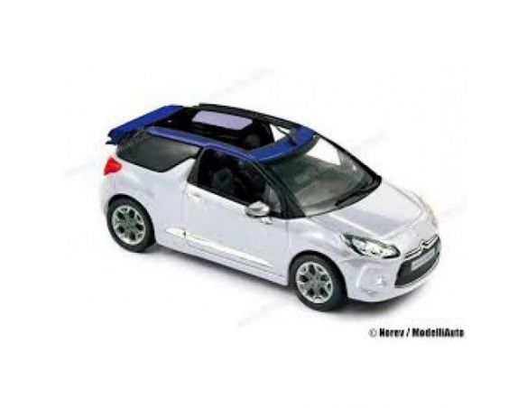 Norev NV155289 CITROEN DS3 CABRIO 2013 SILVER 1:43 Modellino
