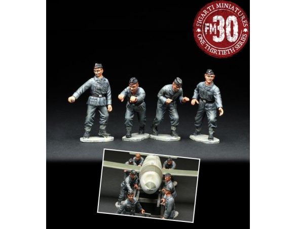 Figarti G4005E V-1 CREW 4 FIGURES 1/30 Personaggi