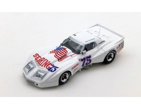 True Scale Miniatures TSM114330 CORVETTE N.75 SPIRIT OF SEBRING 56th 12H SEBRING 1975 J.GREENWOOD 1:43 Modellino
