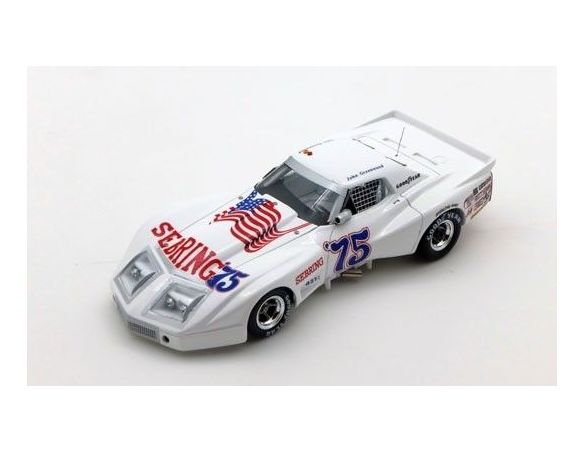 True Scale Miniatures TSM114330 CORVETTE N.75 SPIRIT OF SEBRING 56th 12H SEBRING 1975 J.GREENWOOD 1:43 Modellino