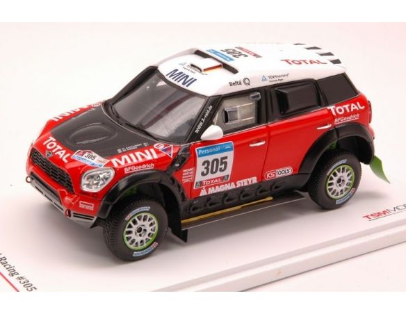 True Scale Miniatures TSM114351 MINI ALL4 RACING N.305 DAKAR 2011 1:43 Modellino