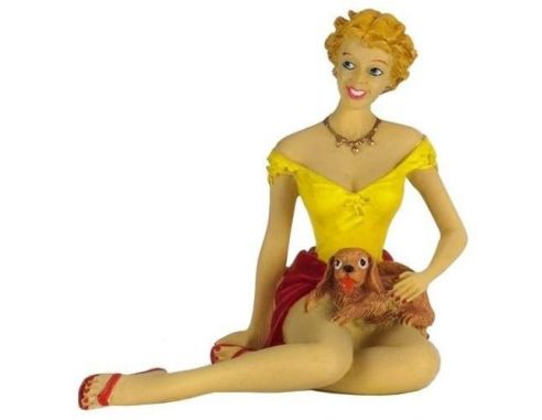 Motorhead Miniatures 167 FASTWOMEN ZENA YELLOW/BLOND 1/18 Modellino