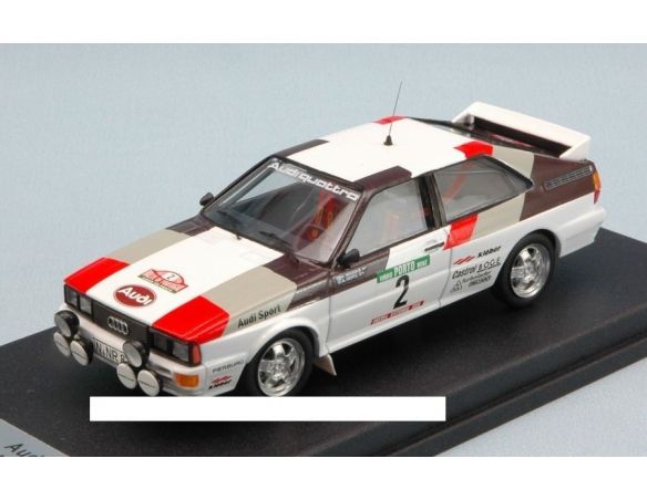 Trofeu TFRRAL17 AUDI QUATTRO N.2 RETIRED PORTUGAL RALLY 1981 H.MIKKOLA-A.HERTZ 1:43 Modellino