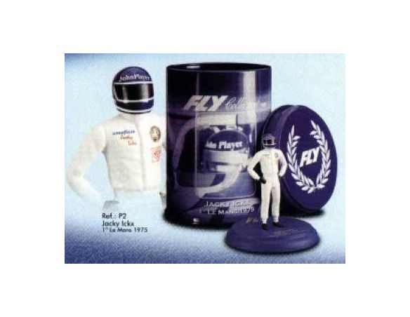 Fly - GB track P02 PERSONAGGIO JACKY ICKX 1' LM'75 1/32 Modellino