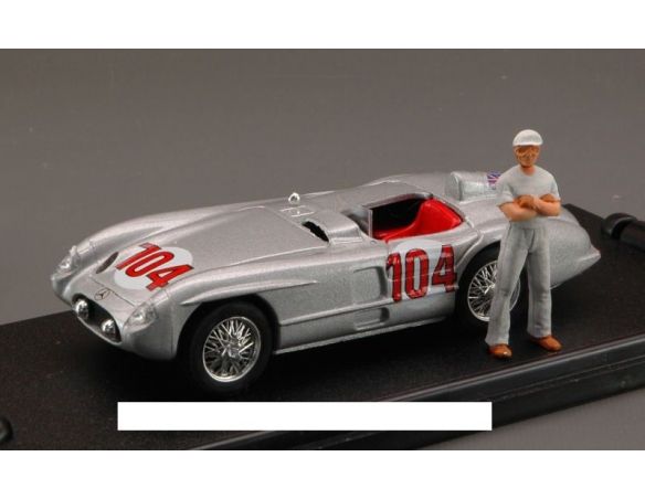 Mondo Motors MMBMS034 MERCEDES 300 SLR T.FLORIO '55 + PIL. Modellino