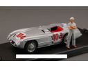 Mondo Motors MMBMS034 MERCEDES 300 SLR T.FLORIO '55 + PIL. Modellino
