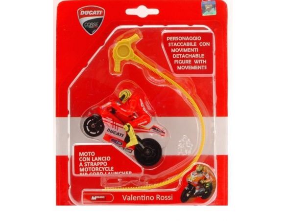 Mondo Motors MM72002 DUCATI V.ROSSI 2011 cm 8 BLISTER CON LANCIO A STRAPPO Modellino