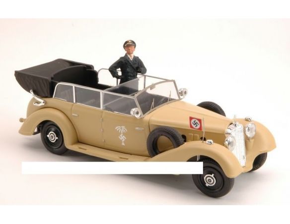 Mondo Motors MMHMROM01 MERCEDES DESERT FOX WITH FIGURE 1:43 Modellino