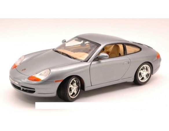 Motormax MTM73101SL PORSCHE 911 (996) CARRERA 2000 SILVER 1:18 Modellino