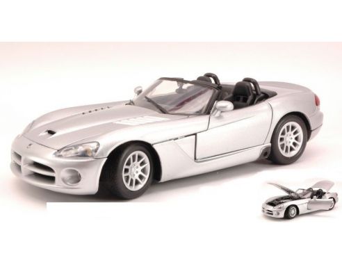 Motormax MTM73137S DODGE VIPER SRT-10 SILVER 1:18 Modellino