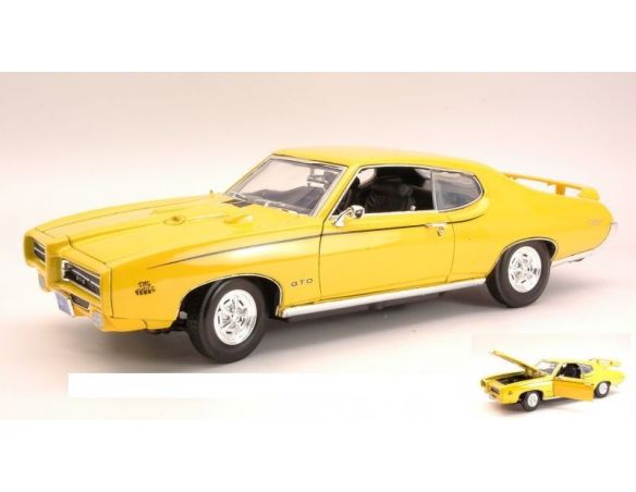 Motormax MTM73133Y PONTIAC GTO JUDGE 1969 YELLOW 1:18 Modellino