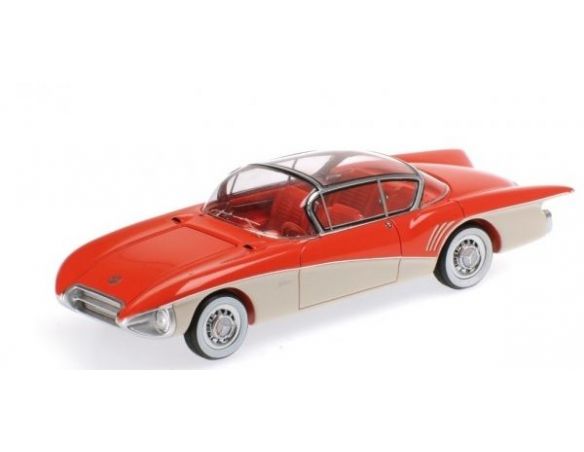 Minichamps PM437141200 BUICK CENTURION 1956 RED & WHITE 1:43 Modellino