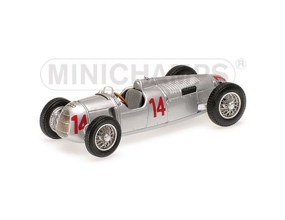 Minichamps PM400360014 AUTO UNION TYP C A.VARZI 1936 N.14 3rd HUNGARIAN GP 1:43 Modellino
