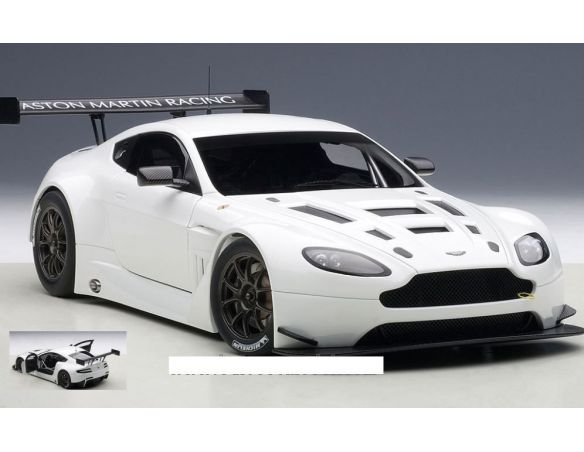 Auto Art / Gateway AA81307 ASTON MARTIN VANTAGE V12 GT3 2013 WHITE 1:18 Modellino