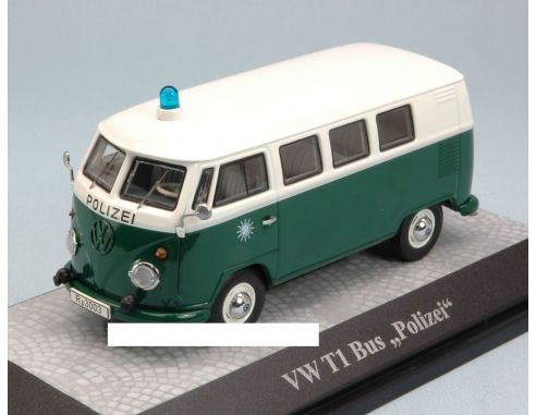 Premium Classixx PREM13852 VW T1 POLICE BUS GREEN/WHITE 1:43 Modellino