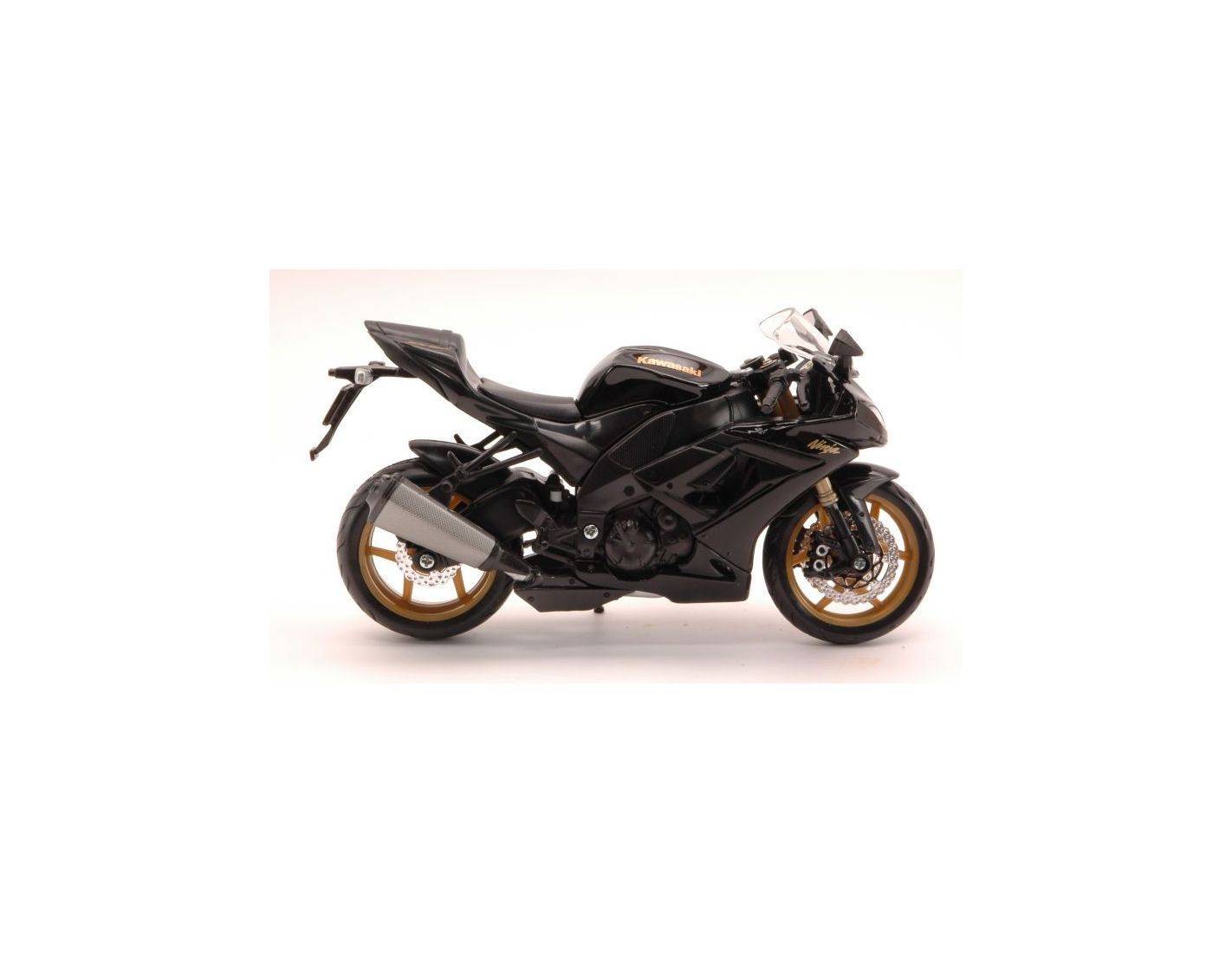 Maisto MI10011BK KAWASAKI NINJA ZX 10R BLACK 1:12 Modellino