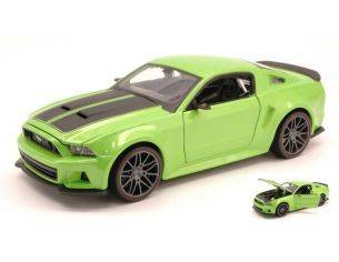 MAISTO MI31506G FORD MUSTANG STREET RACER 2014 GREEN/BLACK 1:24 Modellino