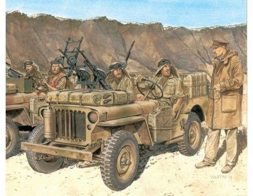 Dragon D6724 SAS 1/4-TON 4x4 PATROL COMMANDER'S CAR KIT 1:35 Modellino