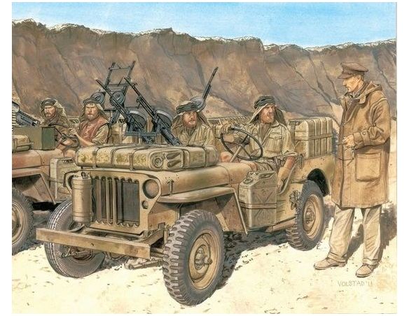 Dragon D6724 SAS 1/4-TON 4x4 PATROL COMMANDER'S CAR KIT 1:35 Modellino