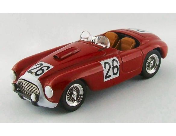 Art Model AM0286 FERRARI 166 MM N.26 49th LM 1950 P.RUBIROSA-P.LEYGONIE 1:43 Modellino