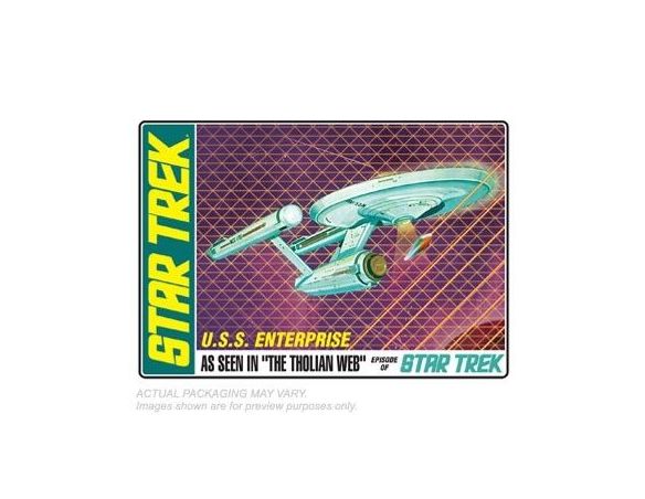 AMT AMTS695 STAR TREK U.S.S. ENTERPRISE AS SEEN IN THE THOLIAN WEB 1:650 Modellino